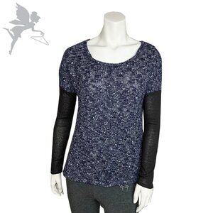 SANCTUARY Mixed fabric sweater top